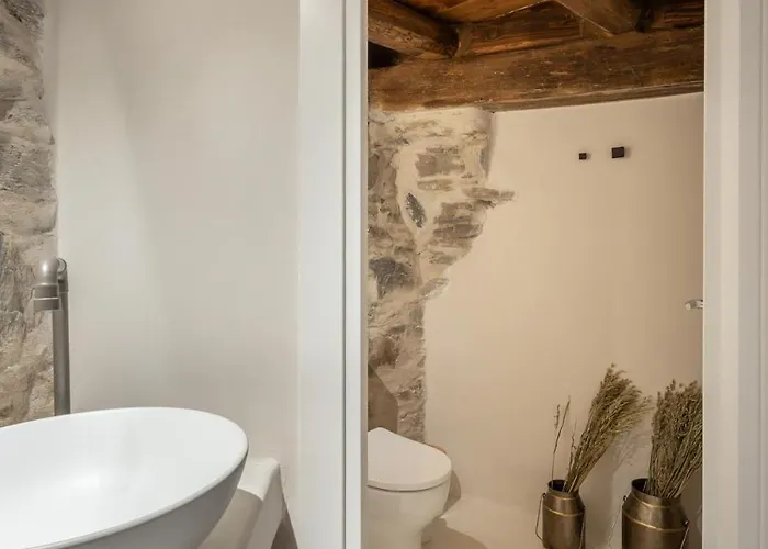 펜션 Near - 1br - Jacuzzi - Origin Cycladic Windmill *