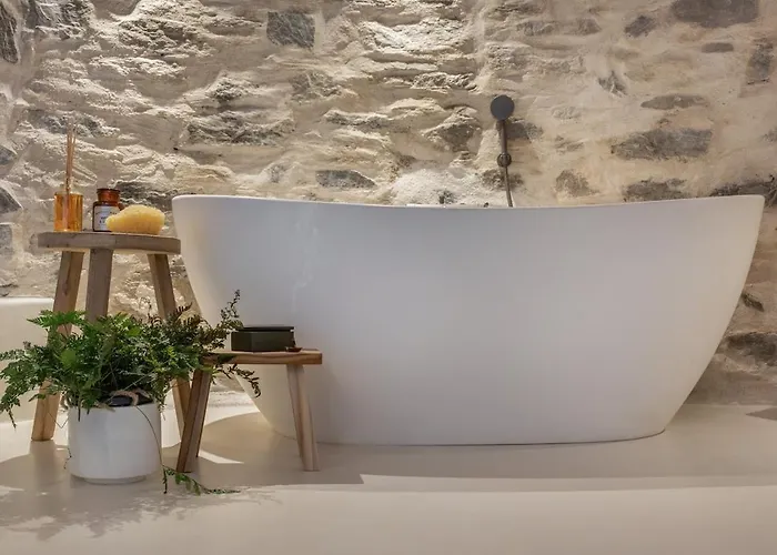 펜션 Near - 1br - Jacuzzi - Origin Cycladic Windmill